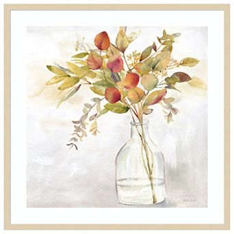Eucalyptus Vase Fall I by Cynthia Coulter Wood Framed Wall Art Print