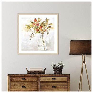 Eucalyptus Vase Fall I by Cynthia Coulter Wood Framed Wall Art Print