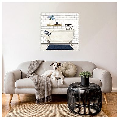 Farmhouse Bath I Tub by Tara Reed Framed Canvas Wall Art Print