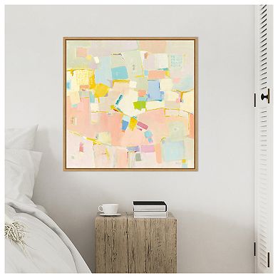 Block Party by Phyllis Adams Framed Canvas Wall Art Print