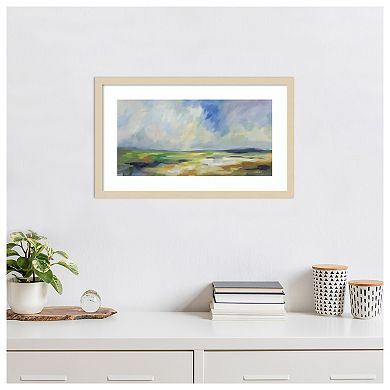 Spring Sky by Silvia Vassileva Wood Framed Wall Art Print