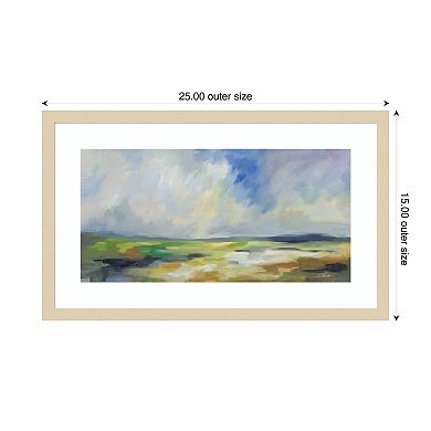 Spring Sky by Silvia Vassileva Wood Framed Wall Art Print
