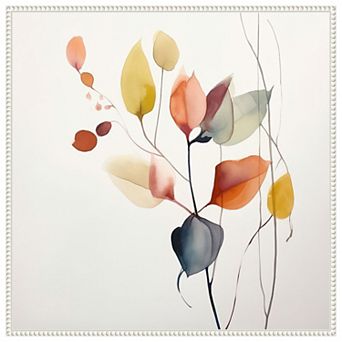 Fluid Floral Artistry I by Irena Orlov Framed Canvas Wall Art Print