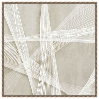 Loomed Symmetry II by Jacob q Framed Canvas Wall Art Print