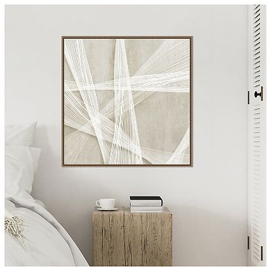Loomed Symmetry II by Jacob q Framed Canvas Wall Art Print
