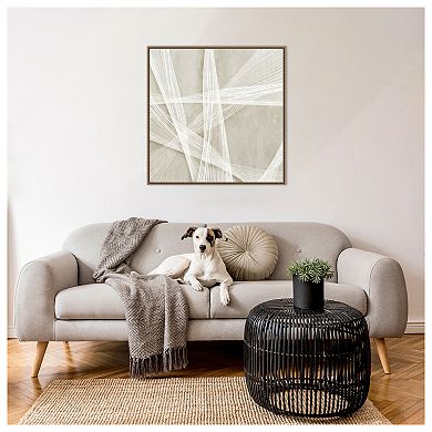 Loomed Symmetry II by Jacob q Framed Canvas Wall Art Print