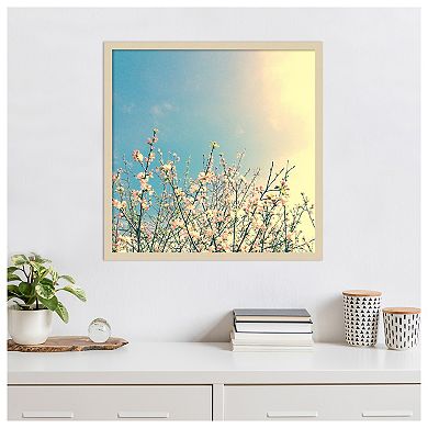 Springing Pink I by Olivia Joy Wood Framed Wall Art Print