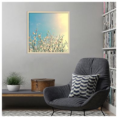 Springing Pink I by Olivia Joy Wood Framed Wall Art Print