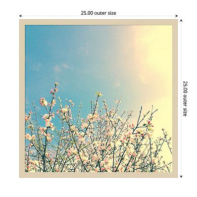 Springing Pink I by Olivia Joy Wood Framed Wall Art Print