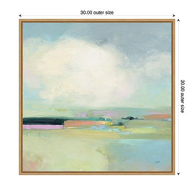 Colorful Landscape by Julia Purinton Framed Canvas Wall Art Print