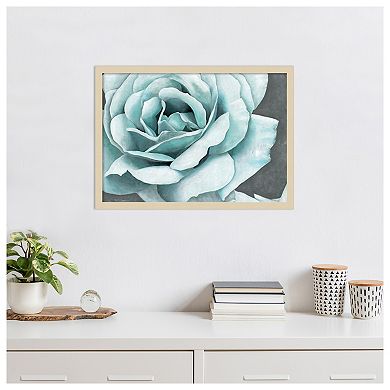 Rose Bloom by Marie Elaine Cusson Wood Framed Wall Art Print