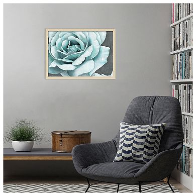 Rose Bloom by Marie Elaine Cusson Wood Framed Wall Art Print