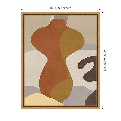 Cubist Vase IV by Melissa W Framed Canvas Wall Art Print