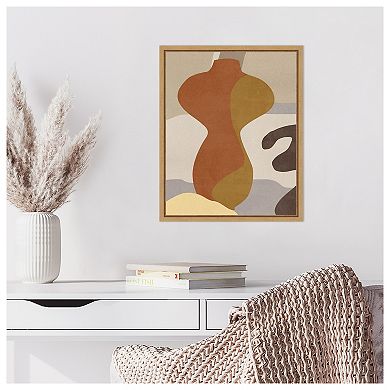 Cubist Vase IV by Melissa W Framed Canvas Wall Art Print