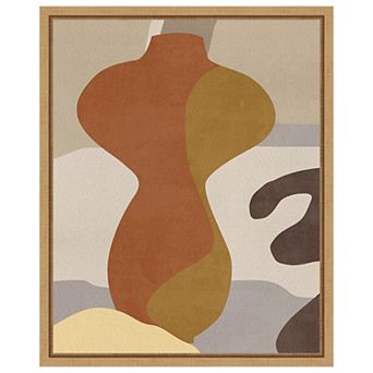 Cubist Vase IV by Melissa W Framed Canvas Wall Art Print