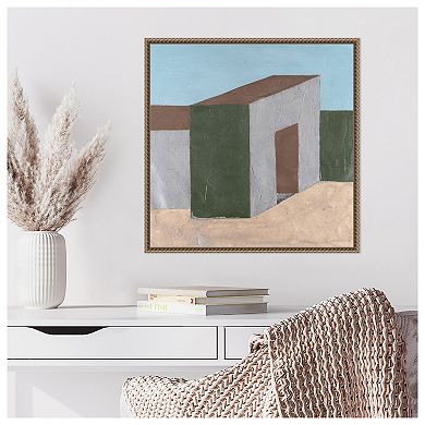 Textured Facades IV by Michael Willett Framed Canvas Wall Art Print