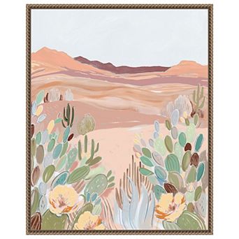 Warm Sunbaked Desert II by Laura Marr Framed Canvas Wall Art Print