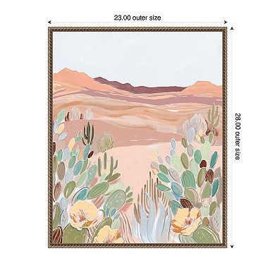 Warm Sunbaked Desert II by Laura Marr Framed Canvas Wall Art Print