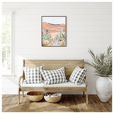 Warm Sunbaked Desert II by Laura Marr Framed Canvas Wall Art Print
