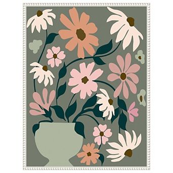 Vase of Wildflowers by Incado Framed Canvas Wall Art Print