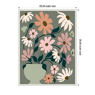 Vase of Wildflowers by Incado Framed Canvas Wall Art Print