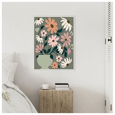 Vase of Wildflowers by Incado Framed Canvas Wall Art Print