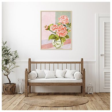Douces Roses I by Melissa W Wood Framed Wall Art Print