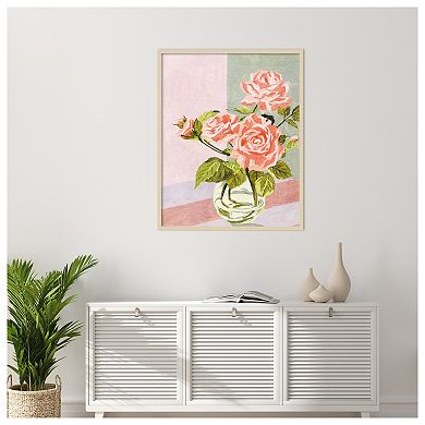 Douces Roses I by Melissa W Wood Framed Wall Art Print