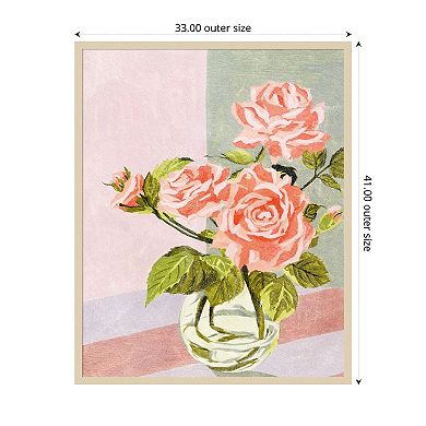 Douces Roses I by Melissa W Wood Framed Wall Art Print