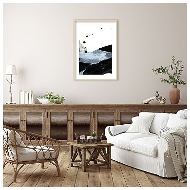 Gradient Movement I by Yvette St. Amant Wood Framed Wall Art Print