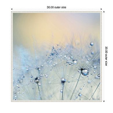 Ice blue by Ingrid Beddoes Framed Canvas Wall Art Print