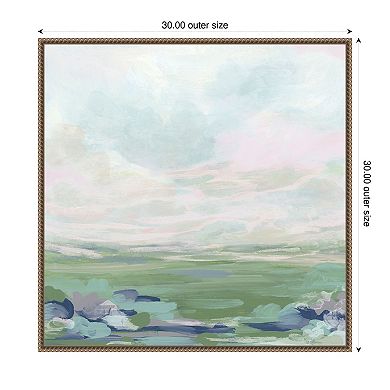 Lavender Scape I by June Erica Vess Framed Canvas Wall Art Print