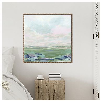 Lavender Scape I by June Erica Vess Framed Canvas Wall Art Print