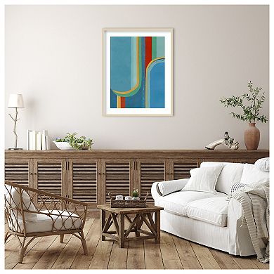 Keep in Your Lane IV by Pippin Schupbach Wood Framed Wall Art Print
