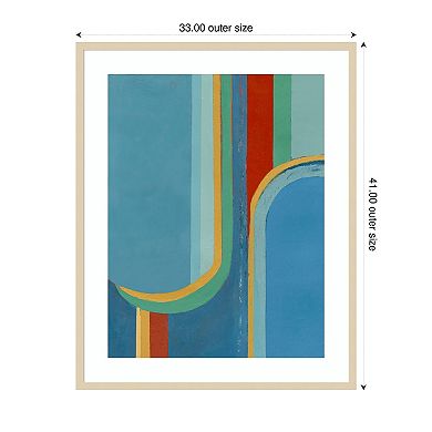 Keep in Your Lane IV by Pippin Schupbach Wood Framed Wall Art Print