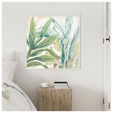Quiet Coastal Collage II by June Erica Vess Framed Canvas Wall Art Print