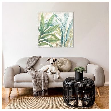 Quiet Coastal Collage II by June Erica Vess Framed Canvas Wall Art Print