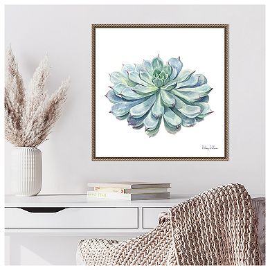 Single Succulents I by Kelsey Wilson Framed Canvas Wall Art Print