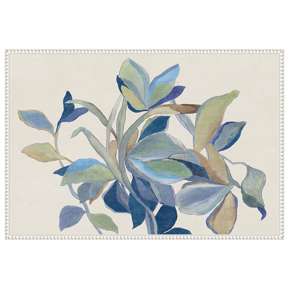 Retro Flowers by Asia Jensen Framed Canvas Wall Art Print
