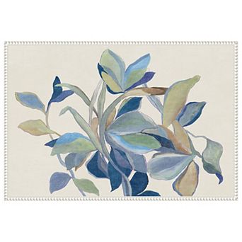 Retro Flowers by Asia Jensen Framed Canvas Wall Art Print