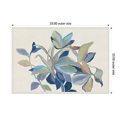 Retro Flowers by Asia Jensen Framed Canvas Wall Art Print