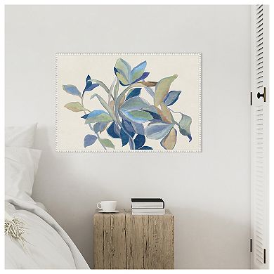 Retro Flowers by Asia Jensen Framed Canvas Wall Art Print