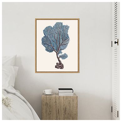 Indigo Reef IV by Melissa W Framed Canvas Wall Art Print