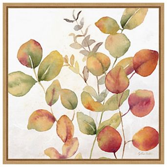Eucalyptus Leaves Fall I by Cynthia Coulter Framed Canvas Wall Art Print