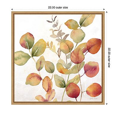 Eucalyptus Leaves Fall I by Cynthia Coulter Framed Canvas Wall Art Print