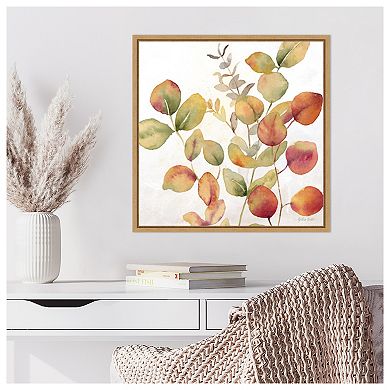 Eucalyptus Leaves Fall I by Cynthia Coulter Framed Canvas Wall Art Print