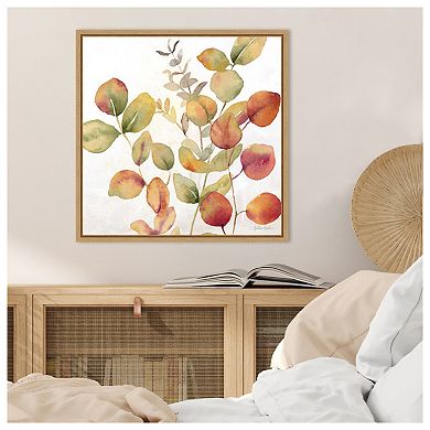 Eucalyptus Leaves Fall I by Cynthia Coulter Framed Canvas Wall Art Print