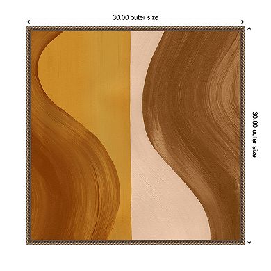 Wavy Clay II by Grace Popp Framed Canvas Wall Art Print
