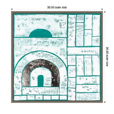 Beryl Motif II by Vanna Lam Framed Canvas Wall Art Print