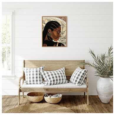 Expressions II by Alonzo Saunders Framed Canvas Wall Art Print